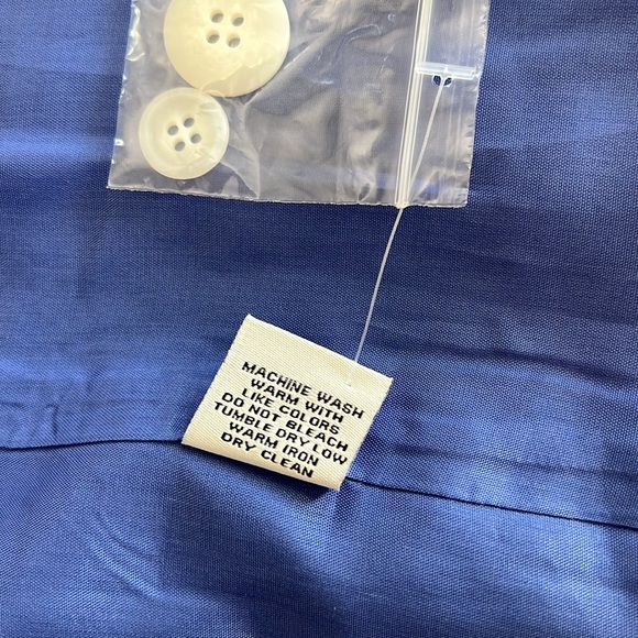 J. Peterman Women’s Linen One Button Blue Light Blazer New Without Tag Size 14 - Picture 8 of 10